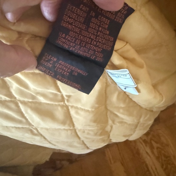 Cayenne suede sheepskin coat fur collar and cuffs - Picture 16 of 16